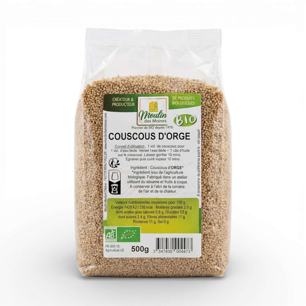 COUSCOUS D'ORGE 500GR MOULIN DES MOINES