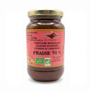 Confiture de fraise allégée 70 % 310 g Val de Sournia