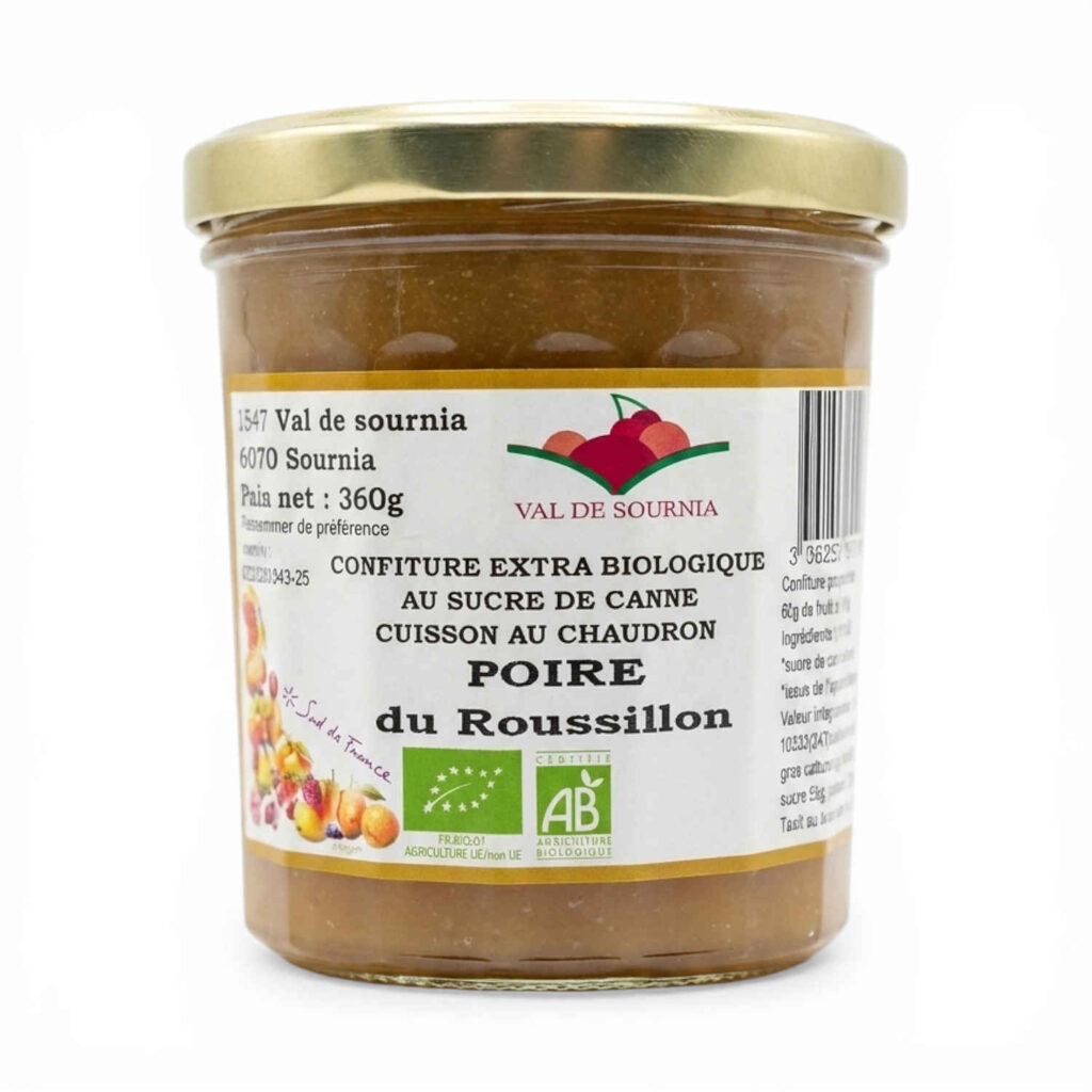 Confiture extra de poire 360 g Val de Sournia