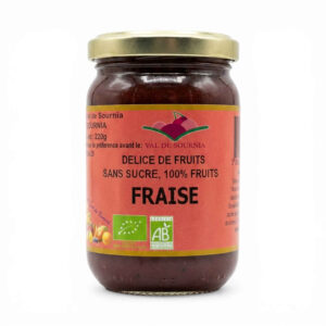 DELICE 100% FRUITS FRAISE 220G VAL DE SOURNIA