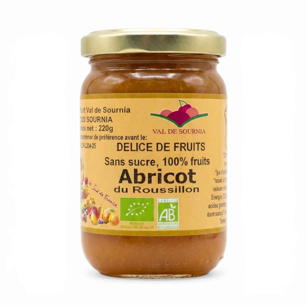 Delice 100% Fruits Abricot 220g Val de Sournia