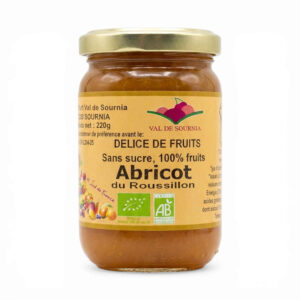 DELICE 100% FRUITS ABRICOT 220G VAL DE SOURNIA