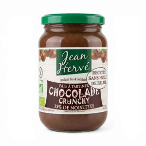 CRUNCHY CHOCOLADE ECLATS DE NOISETTES 350G JEAN HERVE