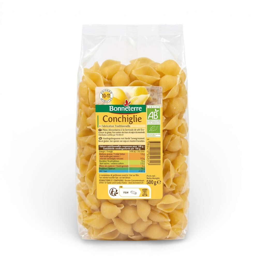 Conchiglie 500 g Bonneterre