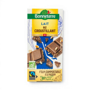 Chocolat au lait riz croustillant 100 g Bonneterre