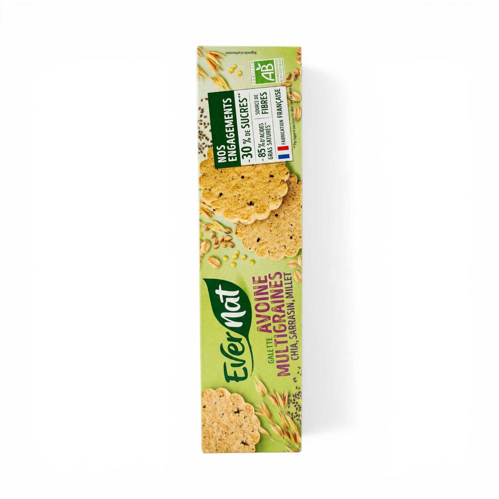 GALETTE AVOINE MULTIGRAINES 120GR EVERNAT