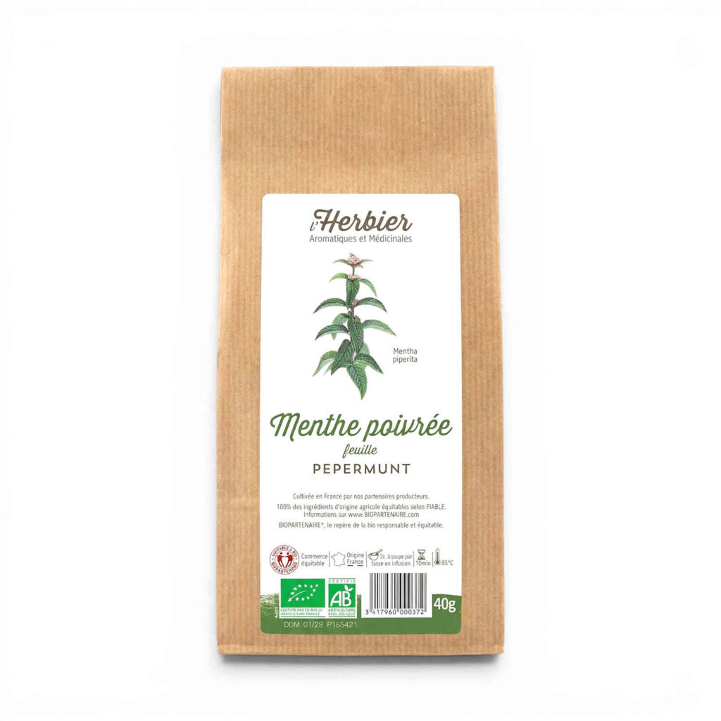 Menthe Poivree Feuille 40gr Herbier de France