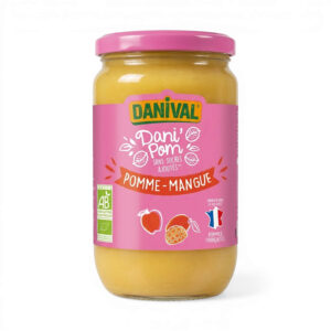 Purée de pomme mangue 700 g Danival