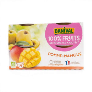 COUPELLE POMME MANGUE 4X100G DANIVAL