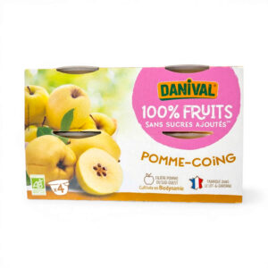COUPELLE POMME COING 4X100GR DANIVAL