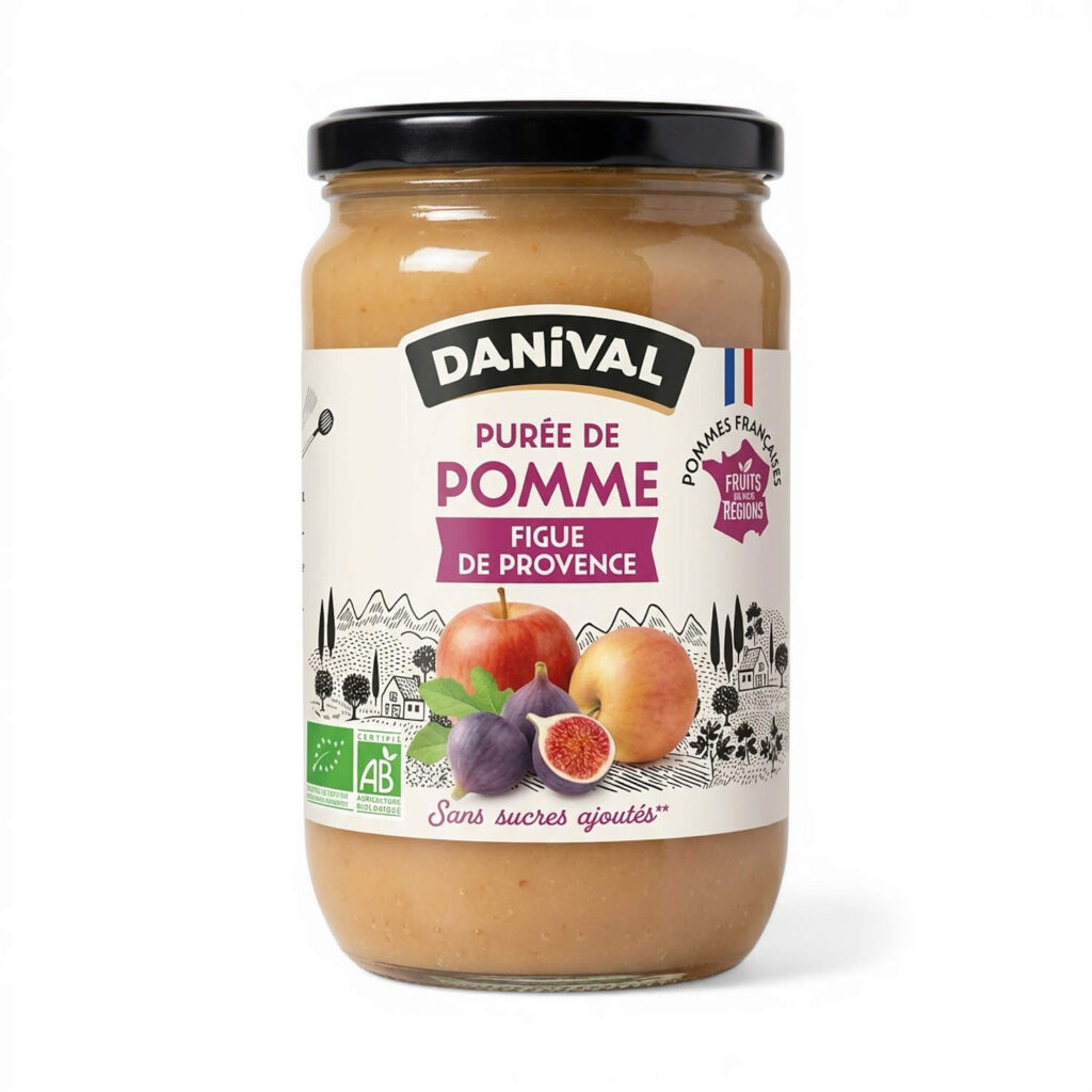 PUREE POMME FIGUE 700GR DANIVAL