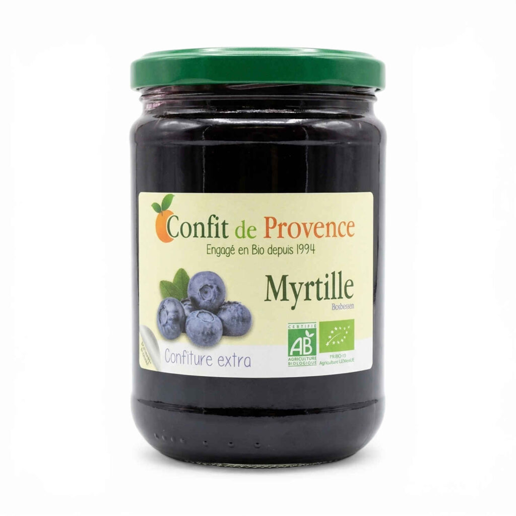 Confiture extra de myrtille 650 g Confit de Provence