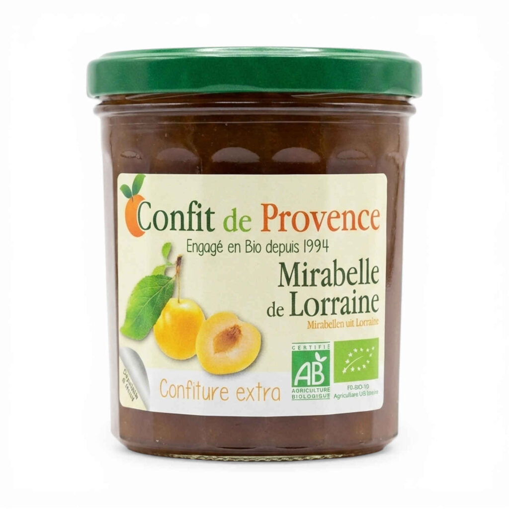 Confiture extra de mirabelle de Lorraine 370 g Confit de Provence