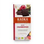 CHOCOLAT NOIR 58% CRANBERRIES 100GR KAOKA