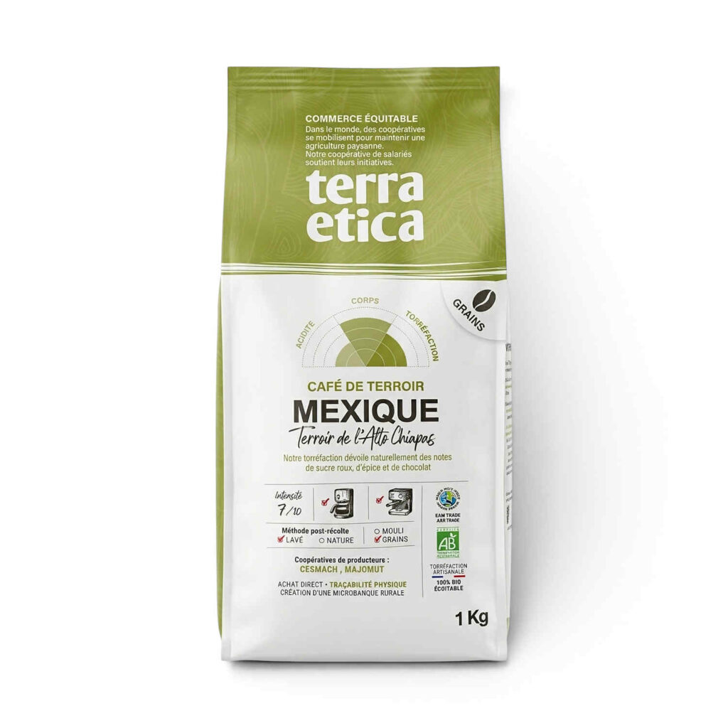 Café du Mexique en grains 1 kg Terra Etica