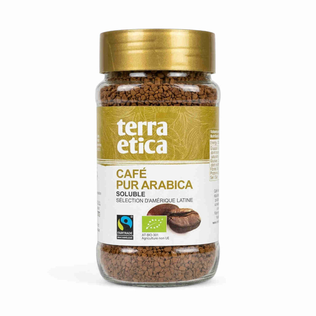 Café soluble pur arabica 100 g Terra Etica