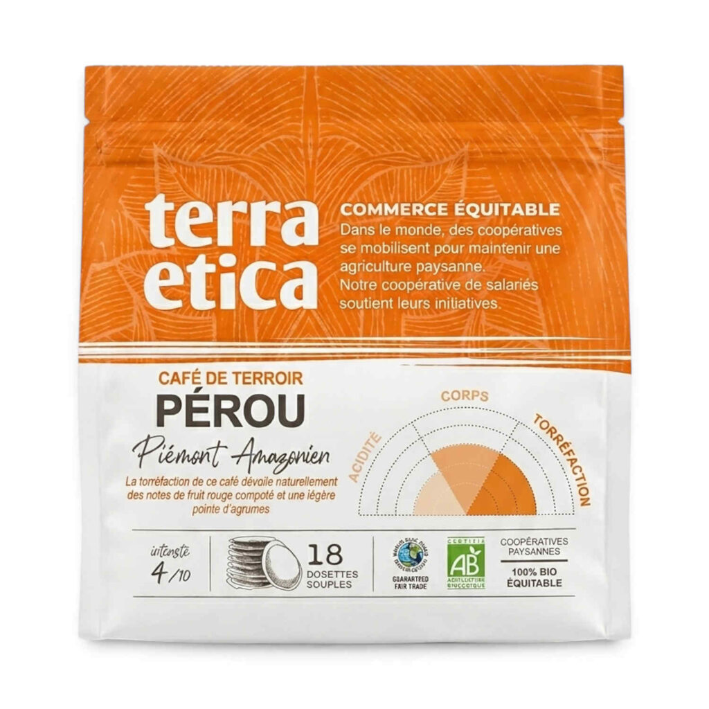 Café en dosettes souples du Pérou 125 g Café Michel