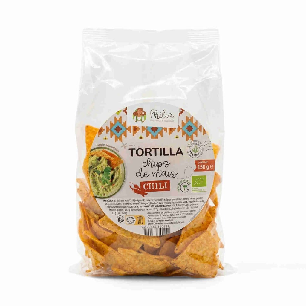 Tortilla Chips Chili 150gr Philia