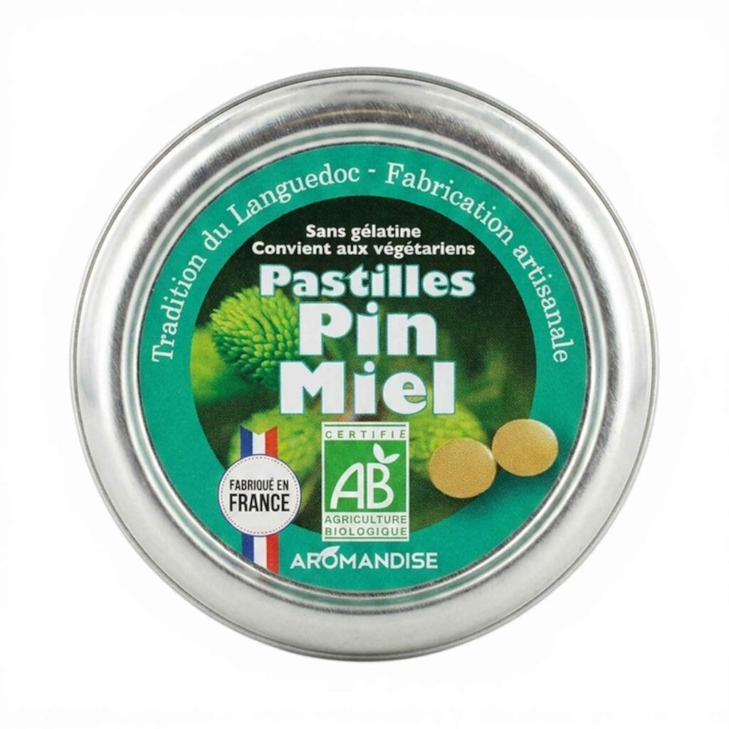 PASTILLES PIN/MIEL 45GR AROMANDISE