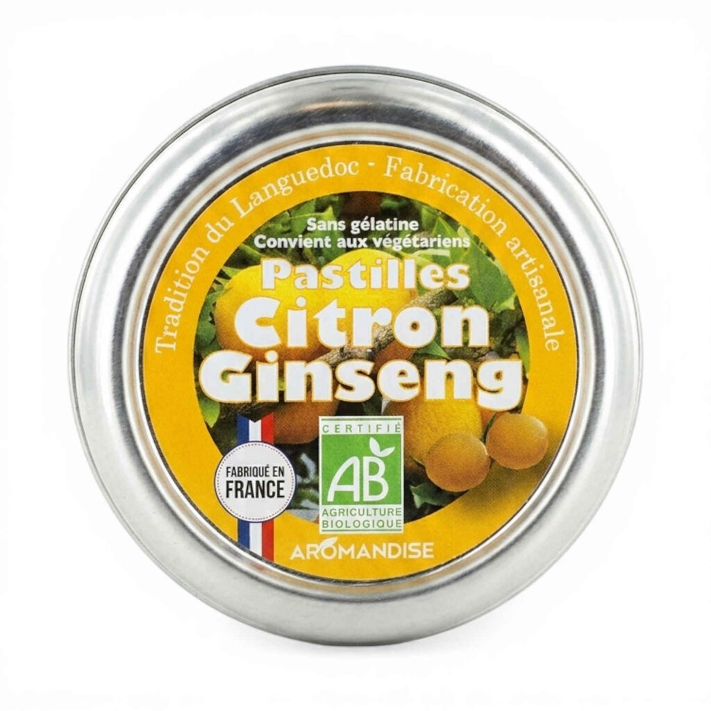 PASTILLES CITRON/GINSENG 45GR AROMANDISE