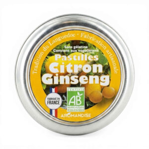 PASTILLES CITRON/GINSENG 45GR AROMANDISE