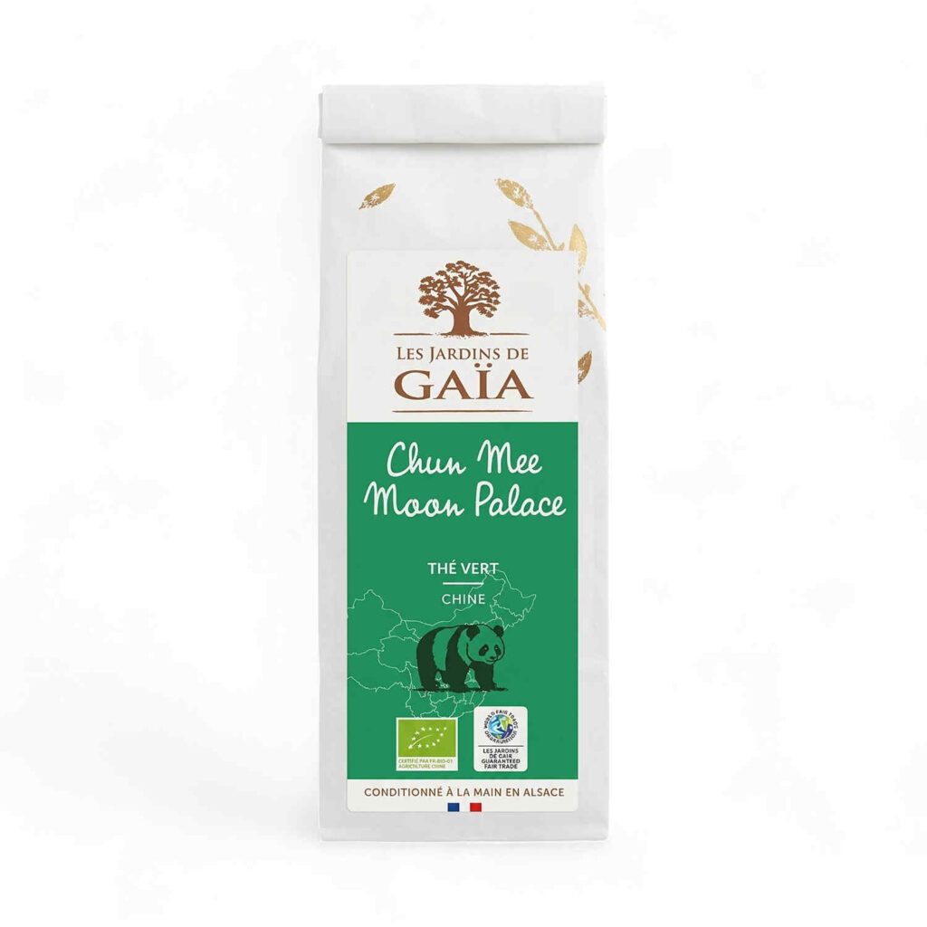Thé vert Chun Mee Moon Palace 100 g Les Jardins de Gaïa