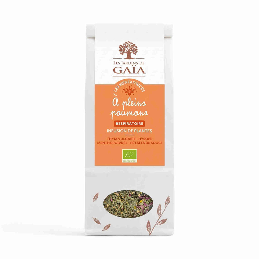 Tisane À plein poumons 60 g Les Jardins de Gaïa
