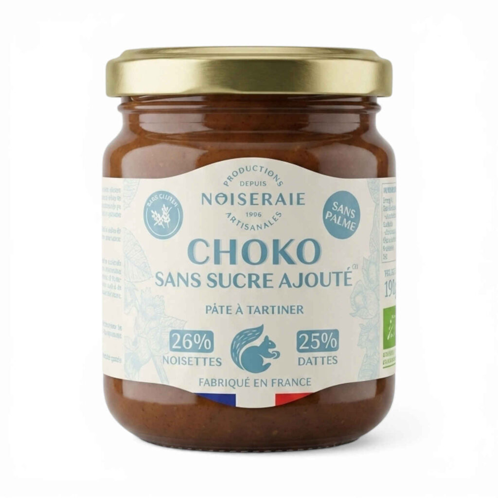 PATE A TARTINER CHOCOLAT SS SUCRE 190GR NOISERAIE