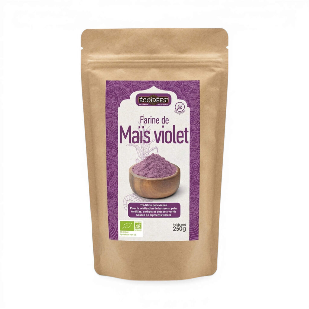 Farine de maïs violet 250 g Ecoidées