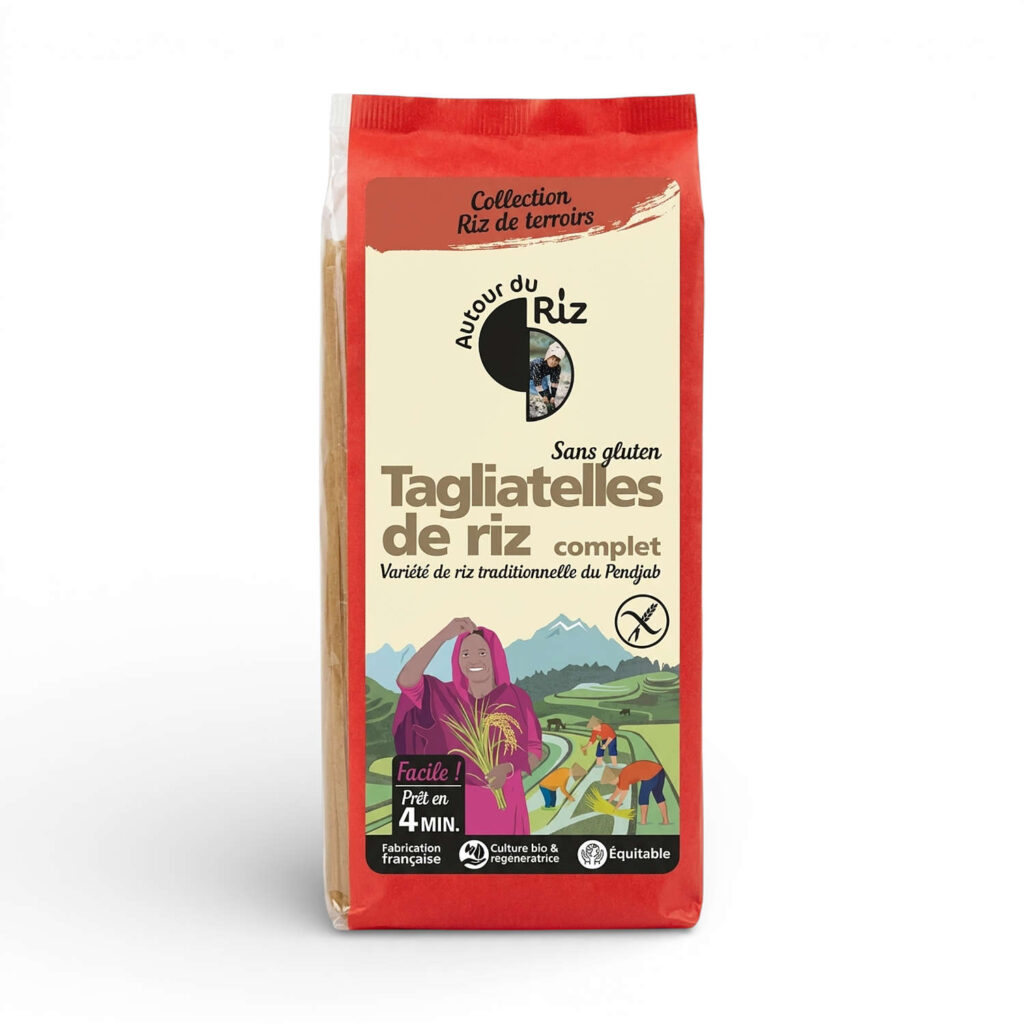 Tagliatelles de Riz Complet 400gr Autour du Riz