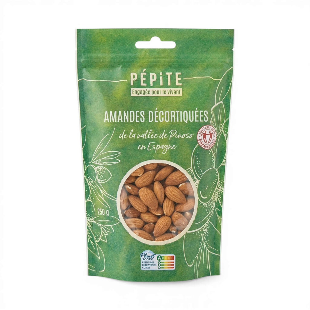 AMANDES DECORTIQUEES 250GR PEPITE