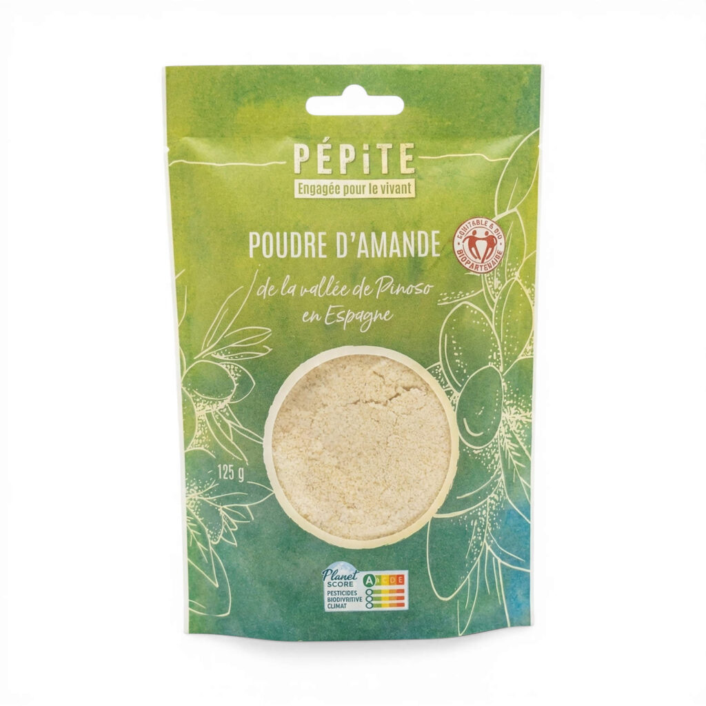 AMANDE POUDRE BLANCHE 125GR PEPITE