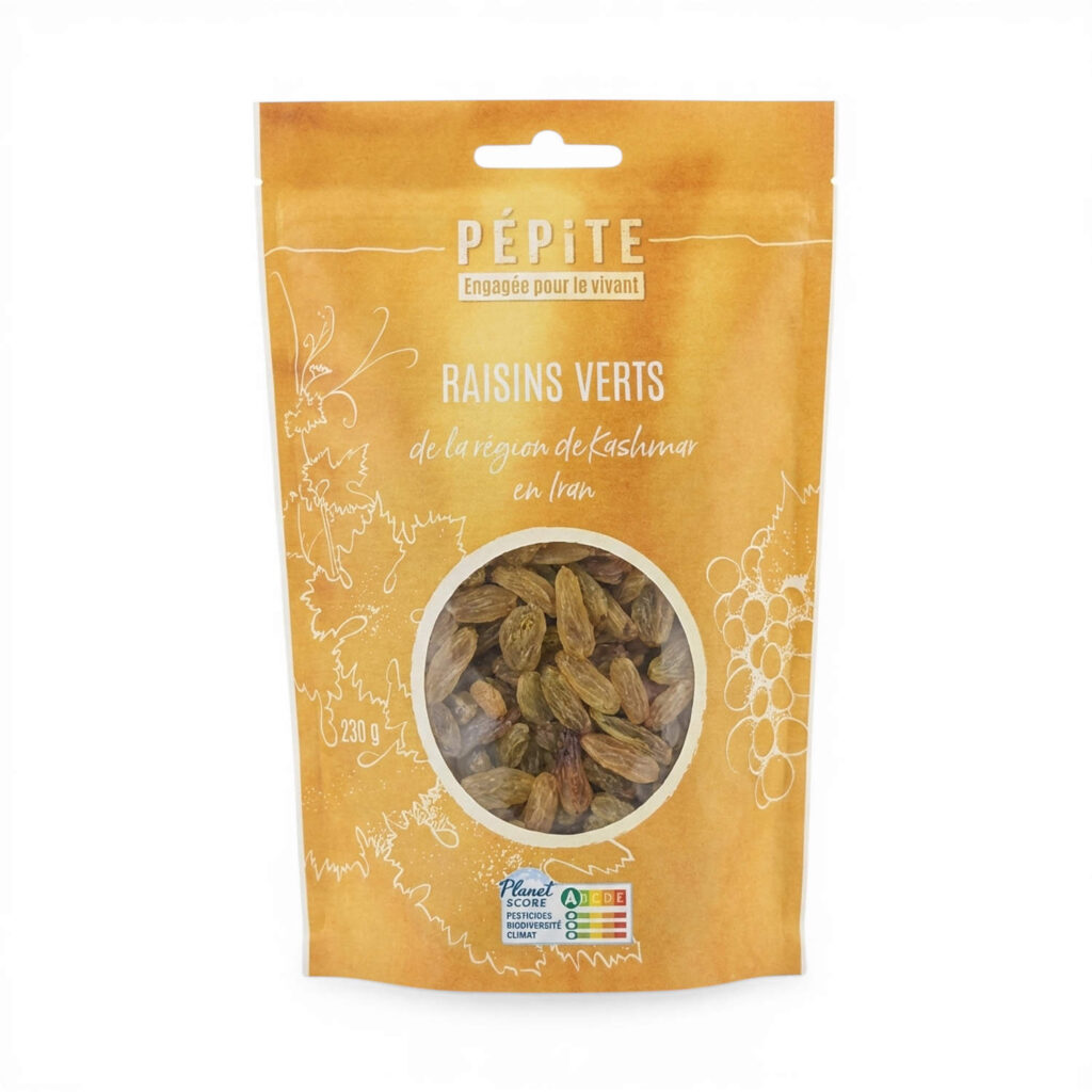 RAISINS VERTS D'IRAN 230GR PEPITE