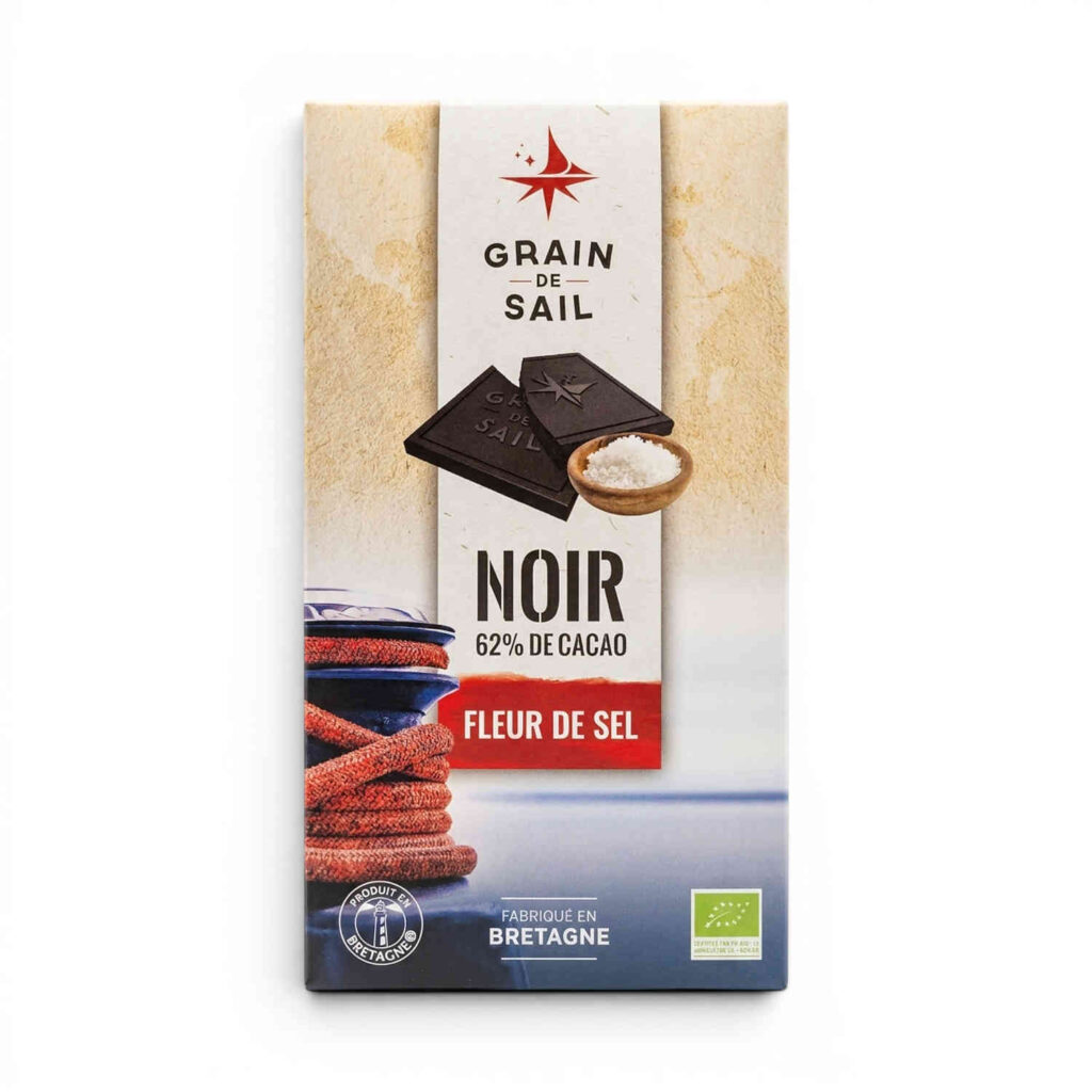 Chocolat noir fleur de sel 100 g Grain de Sail
