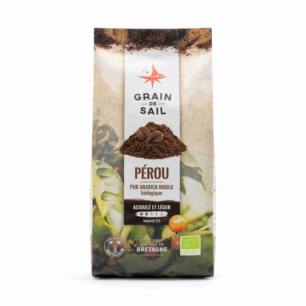 Café Pérou moulu 250 g Grain de Sail