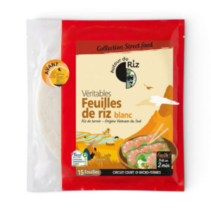 FEUILLES DE RIZ BLANC 22CM 150GR AUTOUR DU RIZ