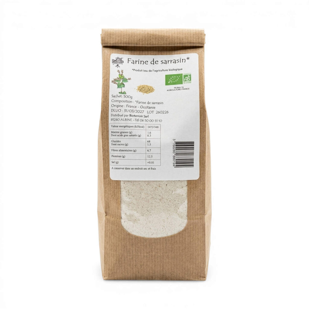 FARINE DE SARRASIN 500G BIOTERROIR