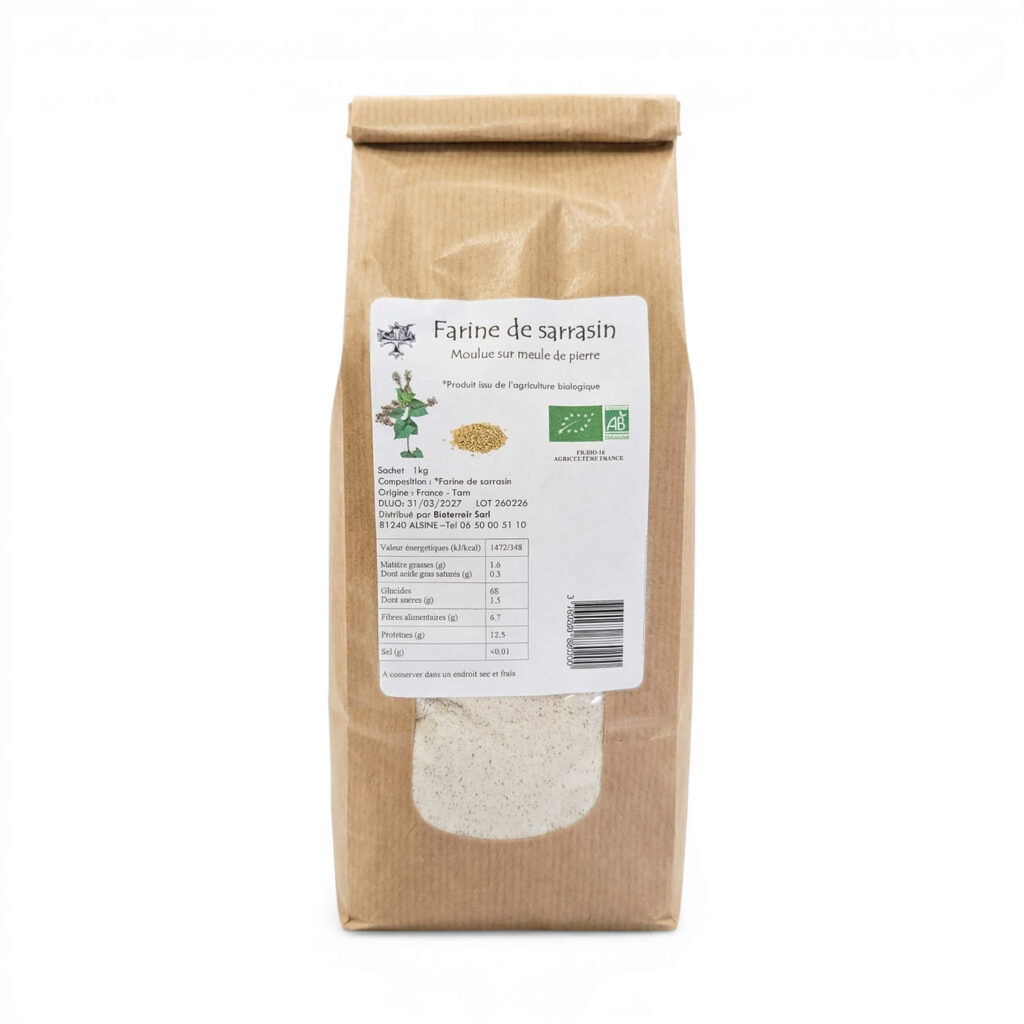 Farine de Sarrasin T110 1kg Bioterroir
