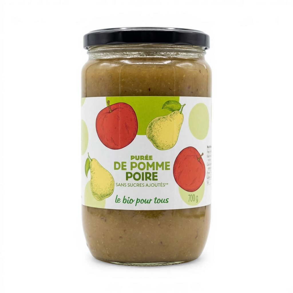 Purée de pomme-poire 700 g Le bio pour tous