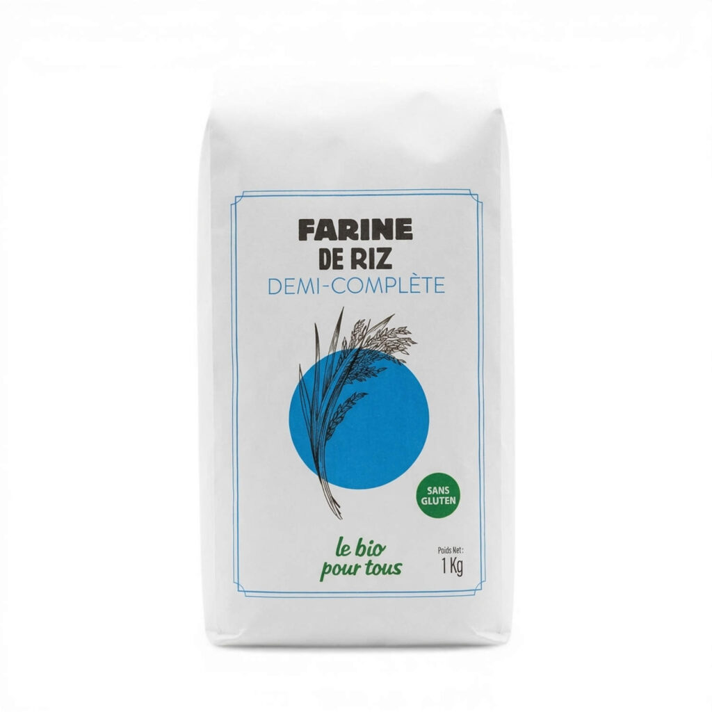 FARINE DE RIZ 1/2 CPTE 1KG BIO POUR TOUS