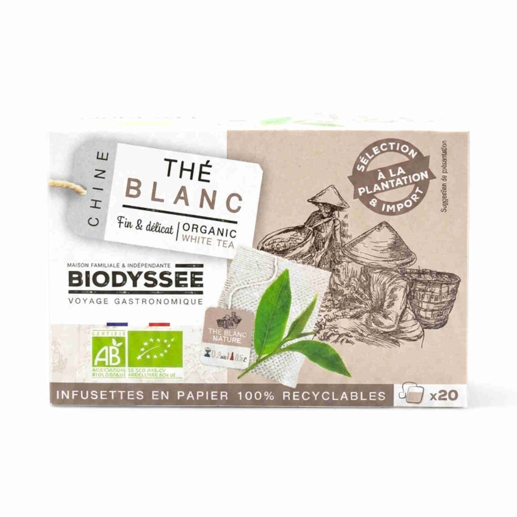 Infusettes thé blanc de Ceylan Biodyssee