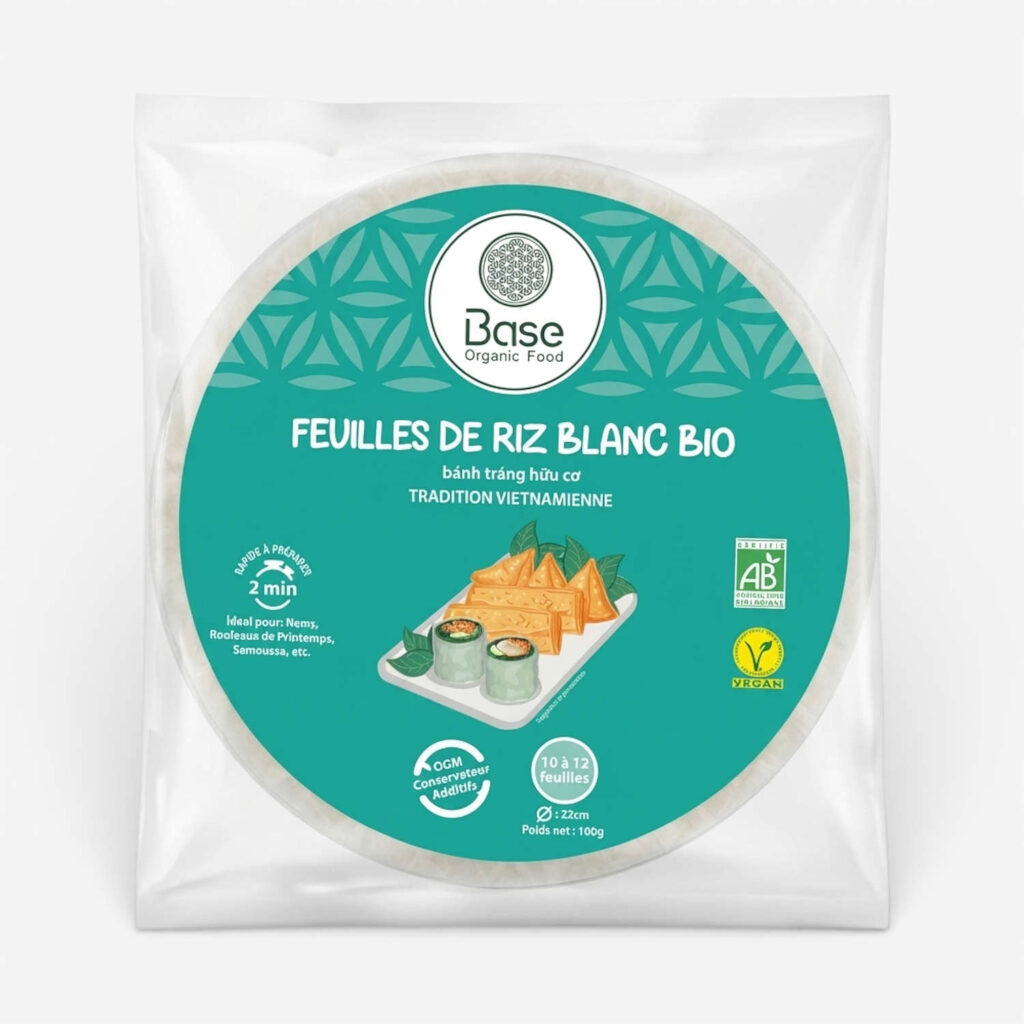 FEUILLES DE RIZ BLANC 100GR BASE