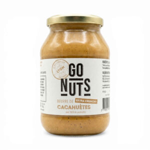 BEURRE DE CACAHUETE EXTRA CRUNCHY 500GR GO NUTS