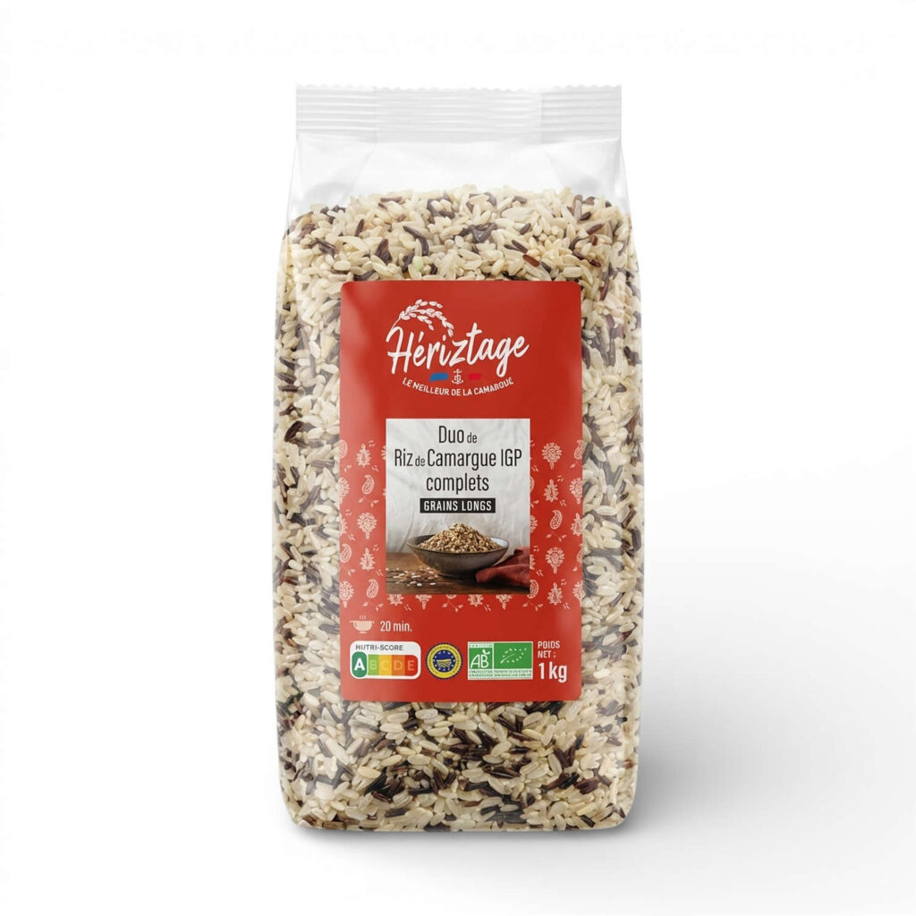 DUO RIZ DE CAMARGUE 1KG HERIZTAGE