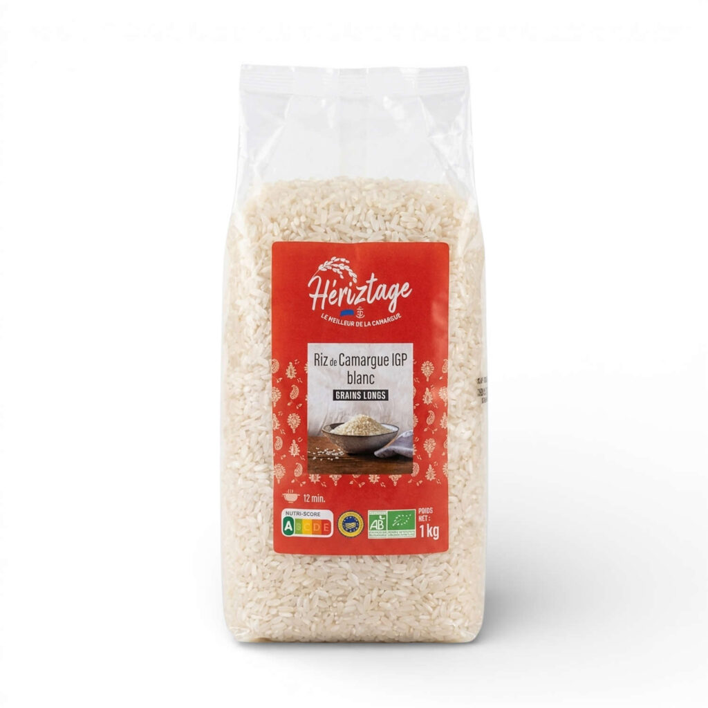 RIZ LONG BLANC DE CAMARGUE 1KG HERIZTAGE