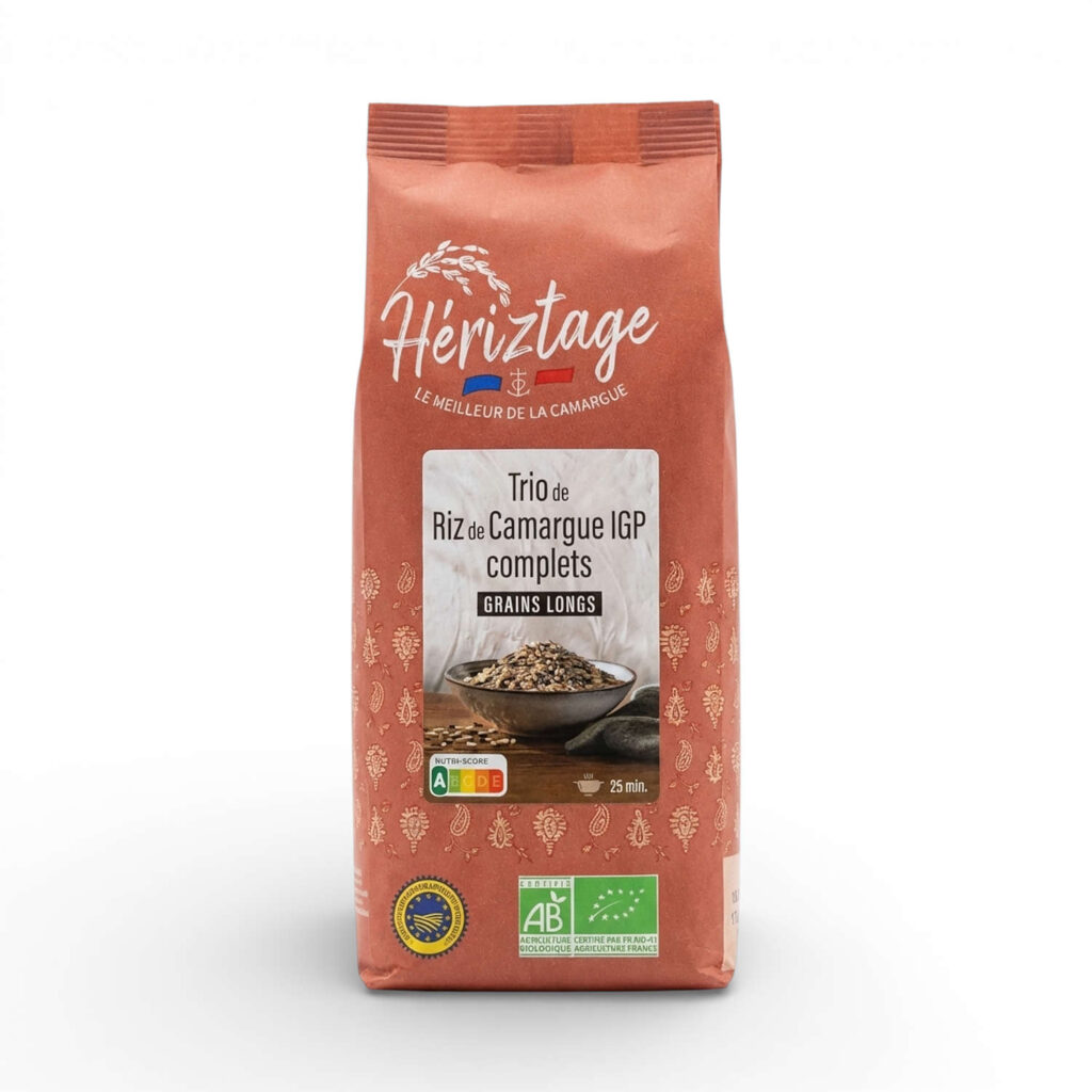 Trio de Riz Camargue I.g.p 500gr Heriztage