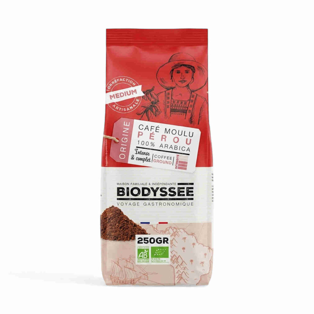 Café Moulu 100% Perou 250gr Biodyssee