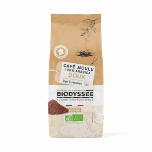 Café moulu 100 % arabica doux 250 g Biodyssee