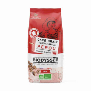 CAFE GRAIN 100% PEROU PUR ARABICA 1KG BIODYSSEE