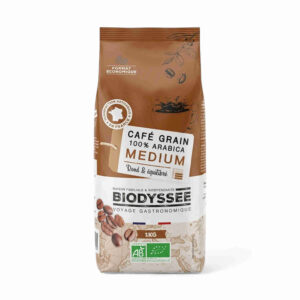 CAFE GRAIN MEDIUM 1KG 100% ARABICA BIODYSSEE